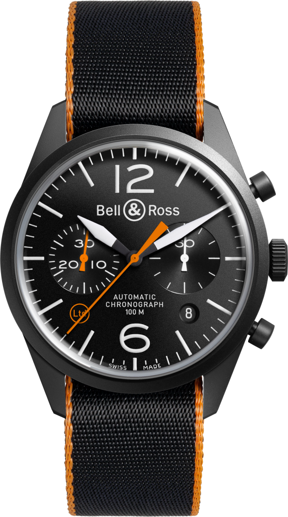 Vintage BR 126-carbon-Orange-Nato-Folded